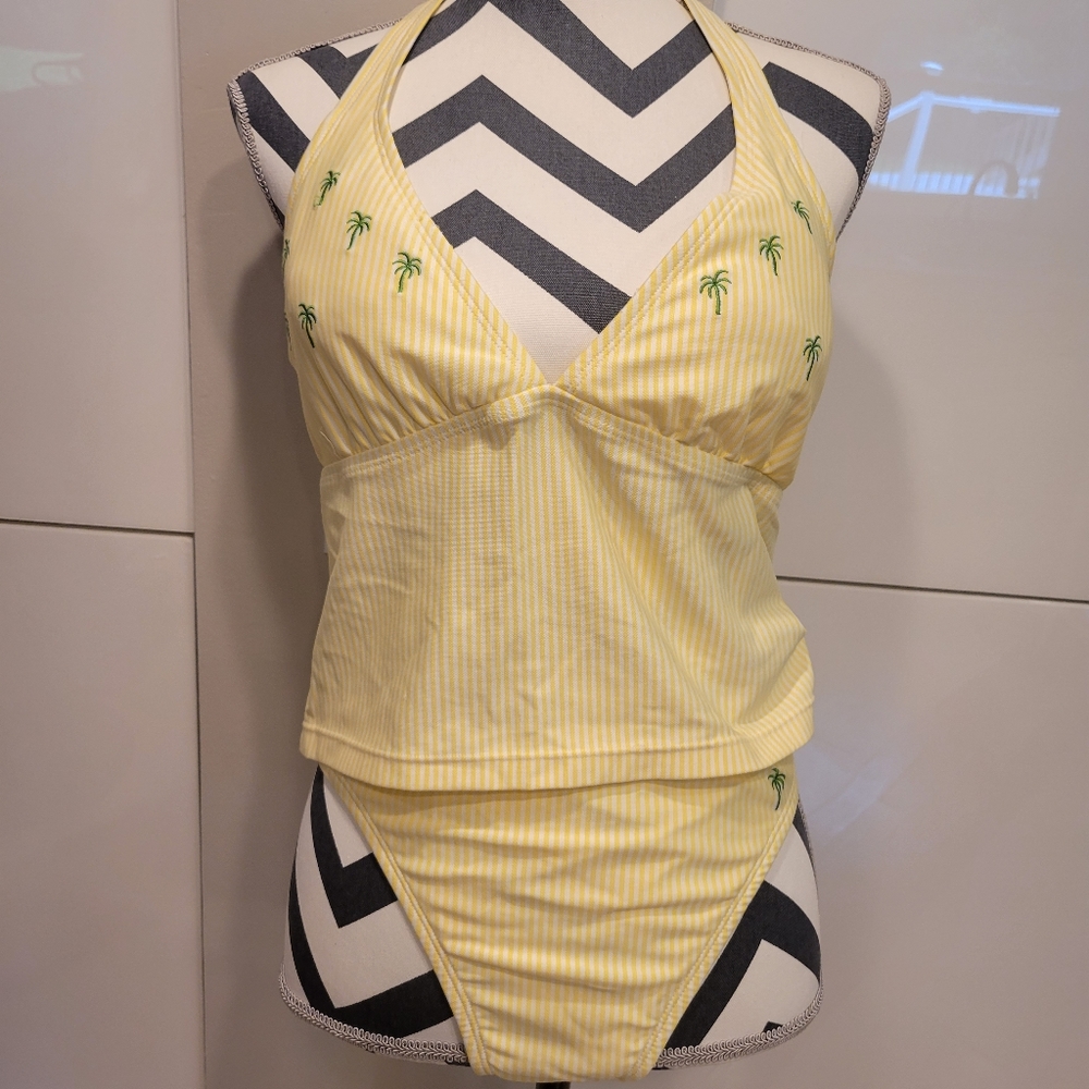 TOMMY HILFIGER 2 PIECE BATHING SUIT BIKINI SIZE 14